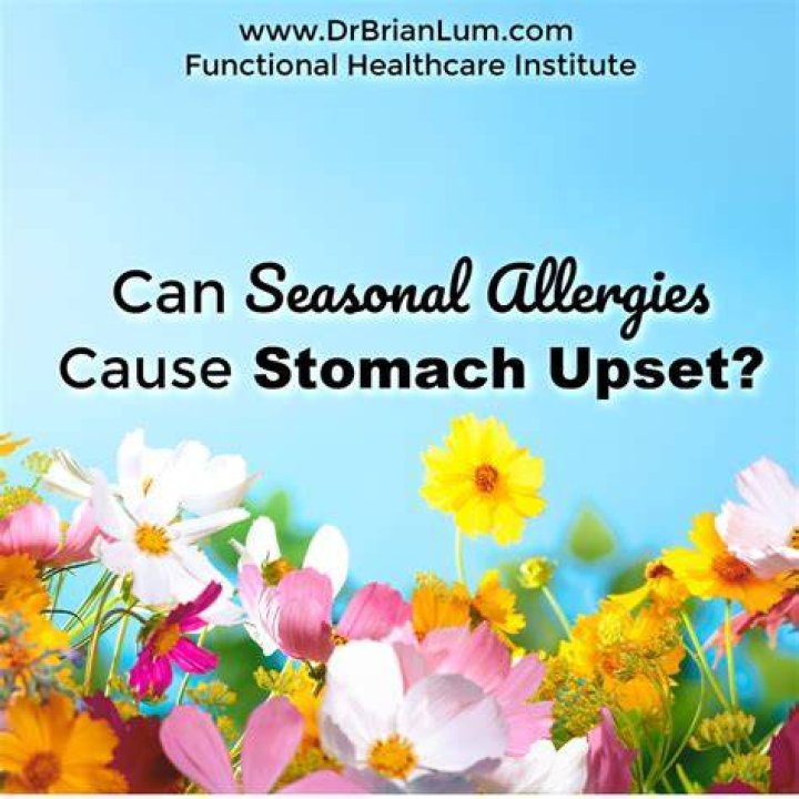 Can allergies cause stomach discomfort?