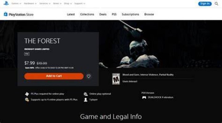 Can you play multiplayer on the forest ps4?