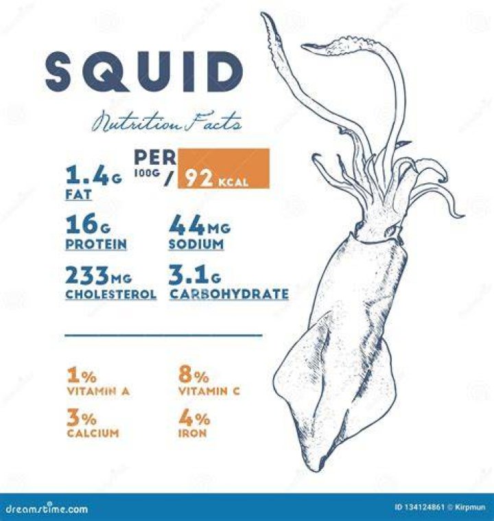 Does squid have high protein?