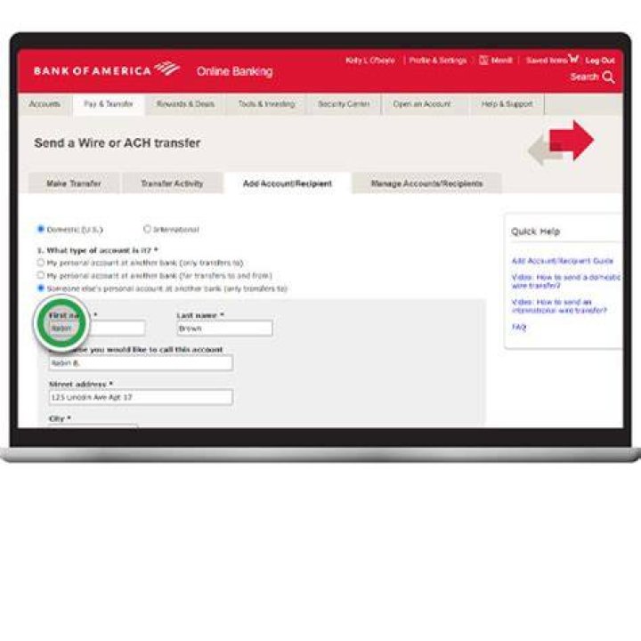 How do I make a payment to Bank of America?