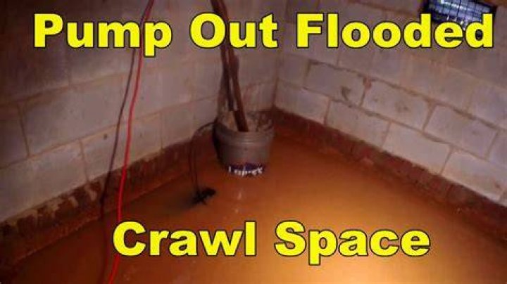 How do I pump water out of my crawl space?