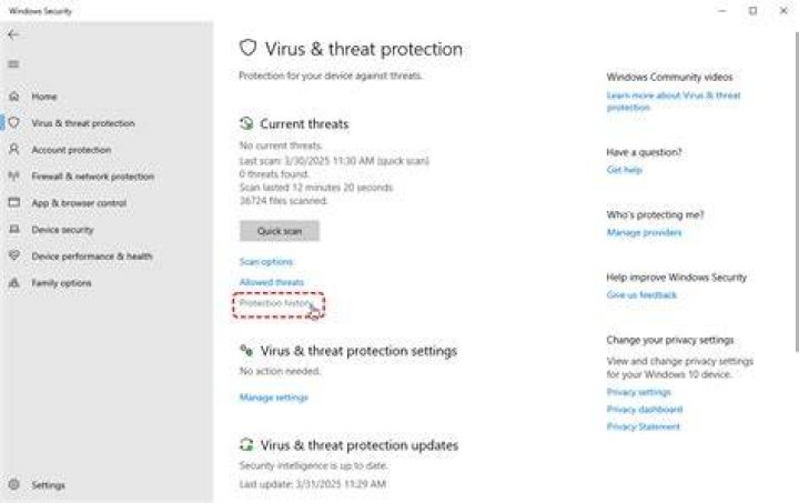 How do I recover files from Windows Defender?