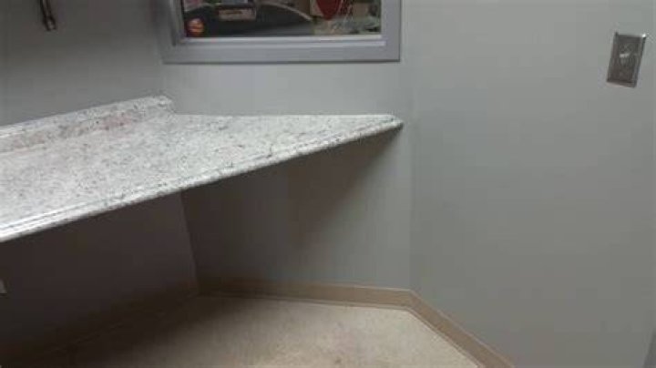 How do you attach a countertop to a wall without cabinets?