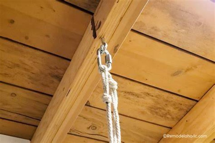 How do you hang a swing from the ceiling?