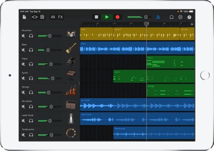 How do you remix songs on GarageBand iPad?