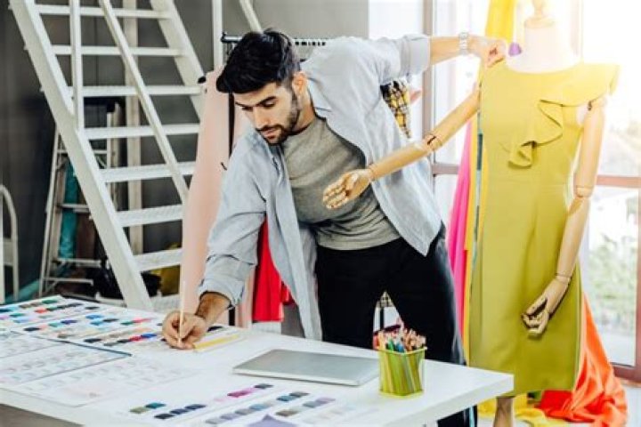 What do fashion designers work with?