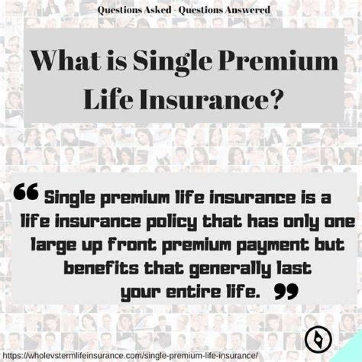 What is a single premium policy?