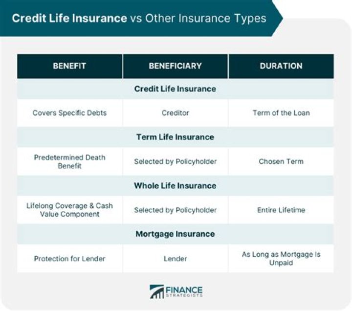 What is credit life insurance used for?
