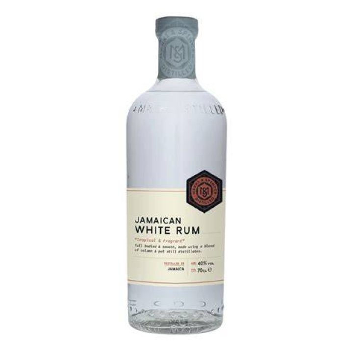 What is Jamaican white rum made from?