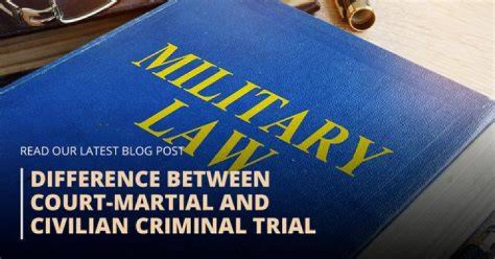 What is the difference between a military tribunal and a civilian court?