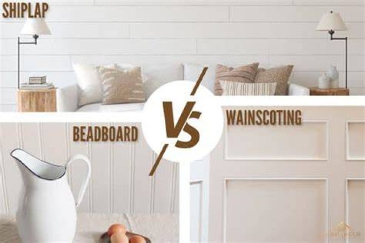 What is the difference between wainscoting and shiplap?