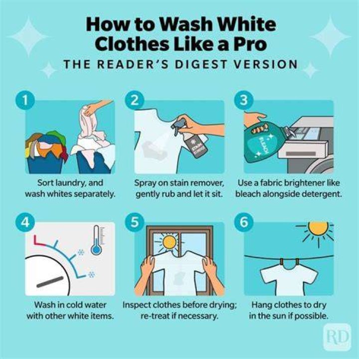 What temperature do you wash white clothes with bleach?