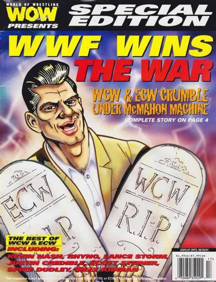 When did WWE buy WCW?