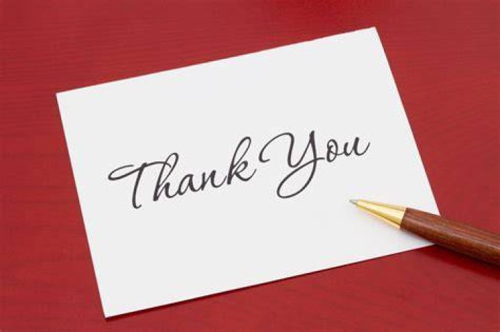 Why send a thank you note?